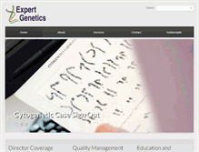 Tablet Screenshot of expertgenetics.com